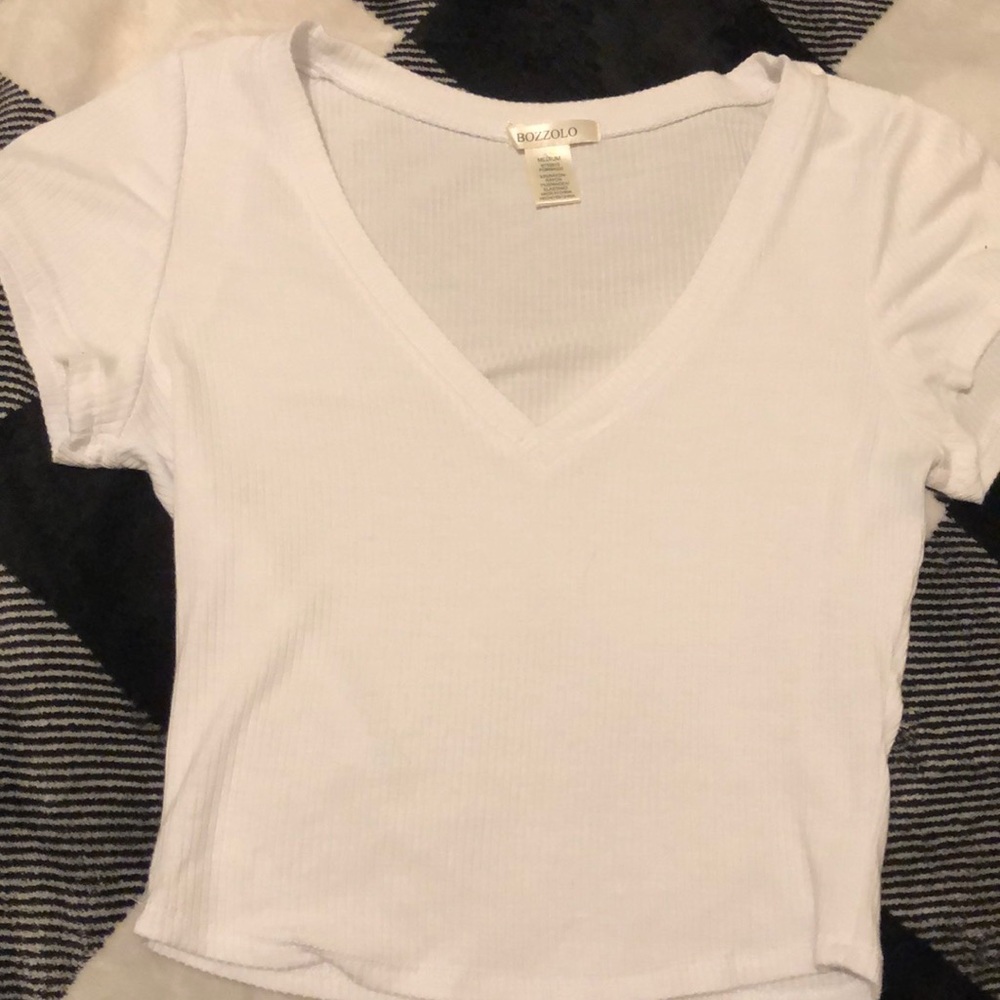 White crop top